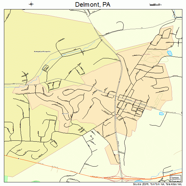 Delmont, PA street map