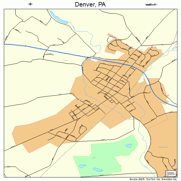 Denver, PA street map