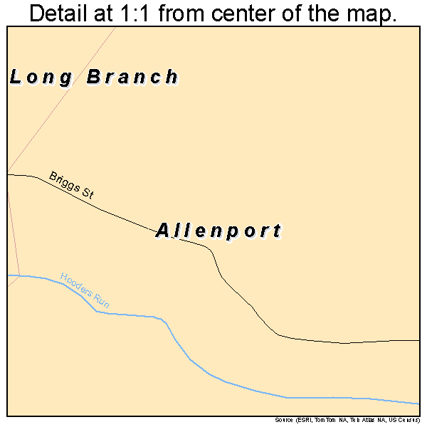 Allenport, Pennsylvania road map detail