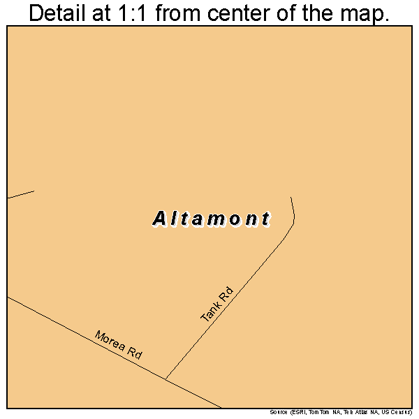 Altamont, Pennsylvania road map detail