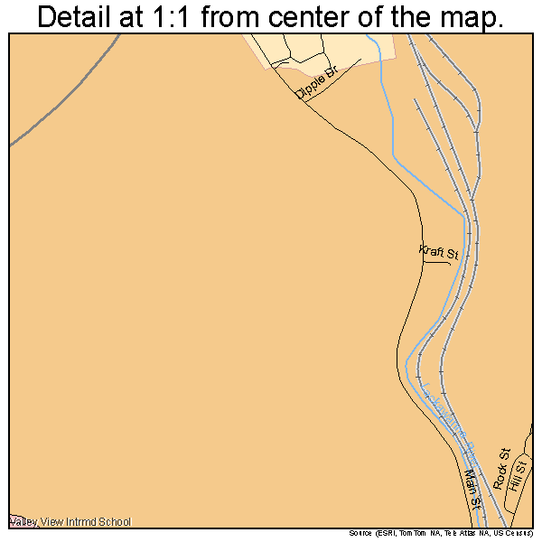 Archbald, Pennsylvania road map detail