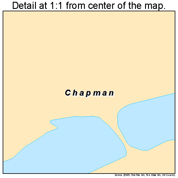 Chapman, Pennsylvania road map detail