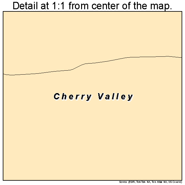 Cherry Valley, Pennsylvania road map detail