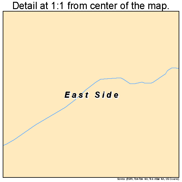 East Side, Pennsylvania road map detail