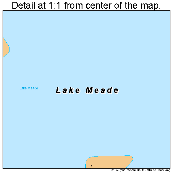 Lake Meade, Pennsylvania road map detail