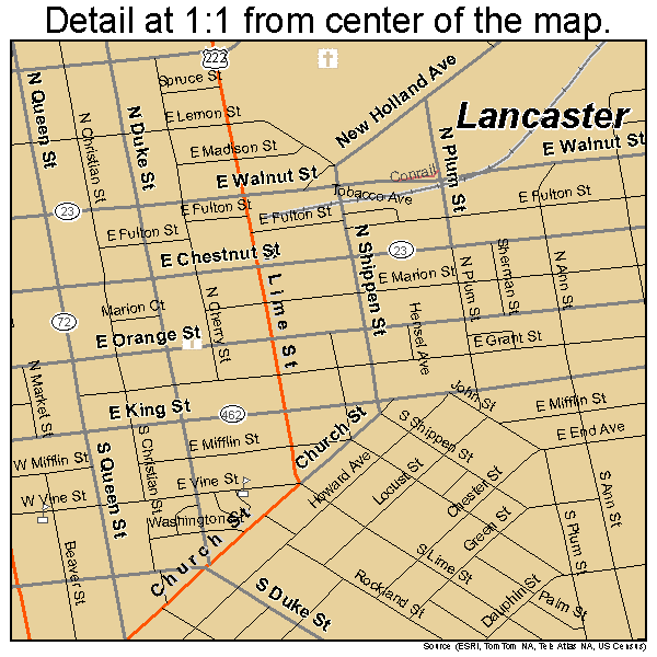 Lancaster Road Map