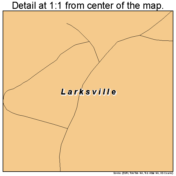 Larksville, Pennsylvania road map detail