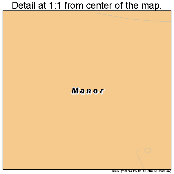 Manor, Pennsylvania road map detail