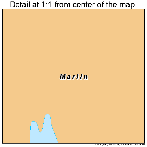 Marlin, Pennsylvania road map detail