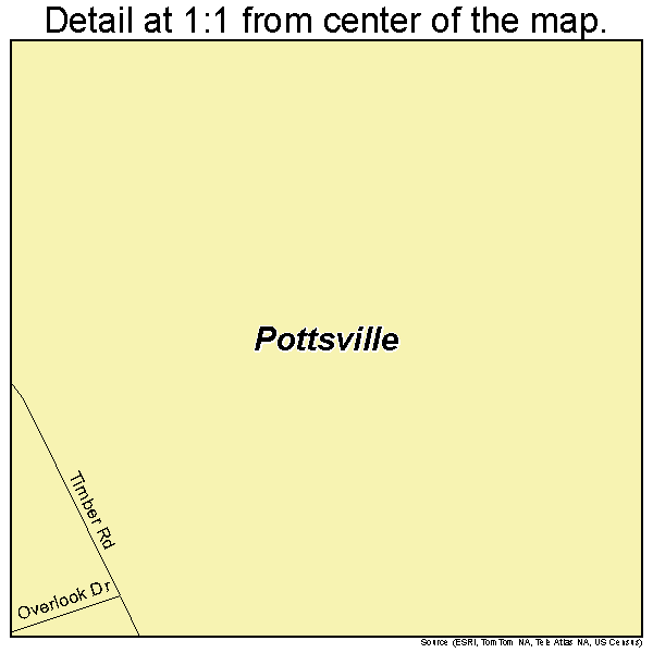 Mount Carbon, Pennsylvania road map detail