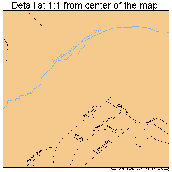 Mount Cobb, Pennsylvania road map detail