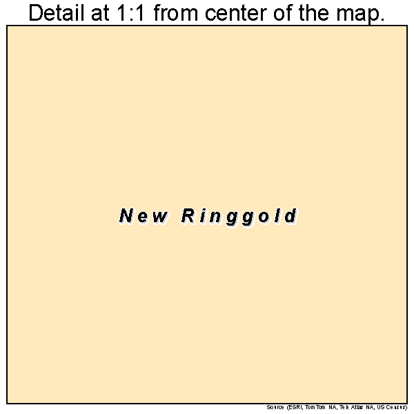 New Ringgold, Pennsylvania road map detail
