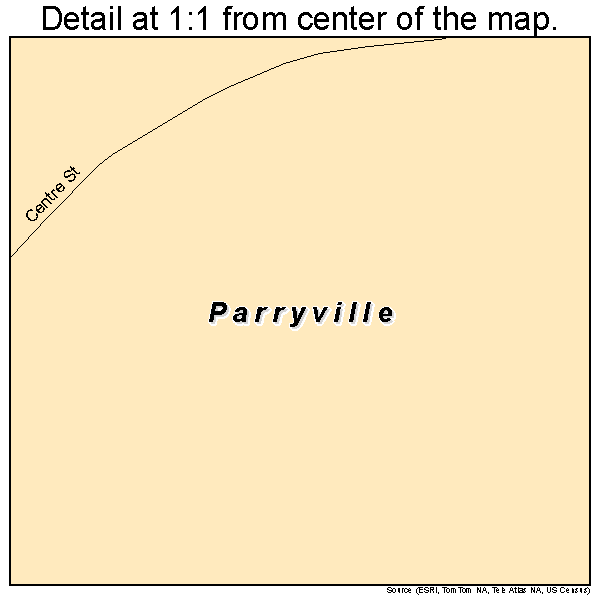 Parryville, Pennsylvania road map detail