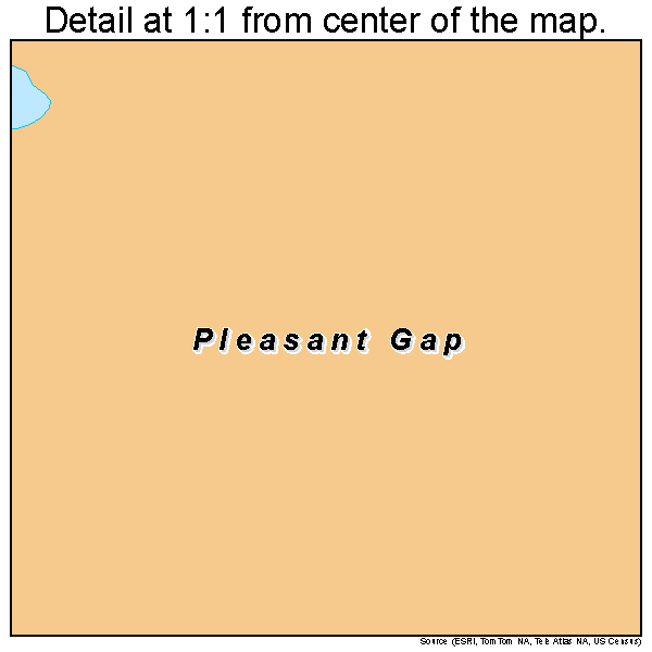 Pleasant Gap, Pennsylvania road map detail