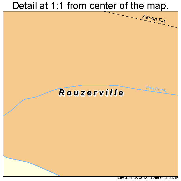 Rouzerville, Pennsylvania road map detail