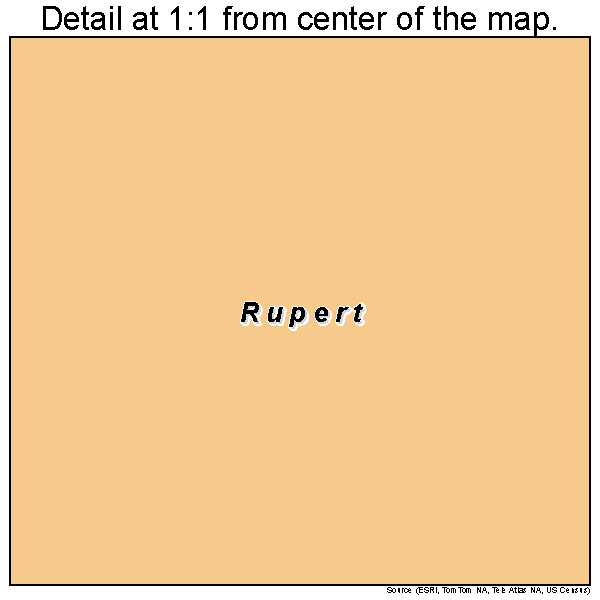 Rupert, Pennsylvania road map detail
