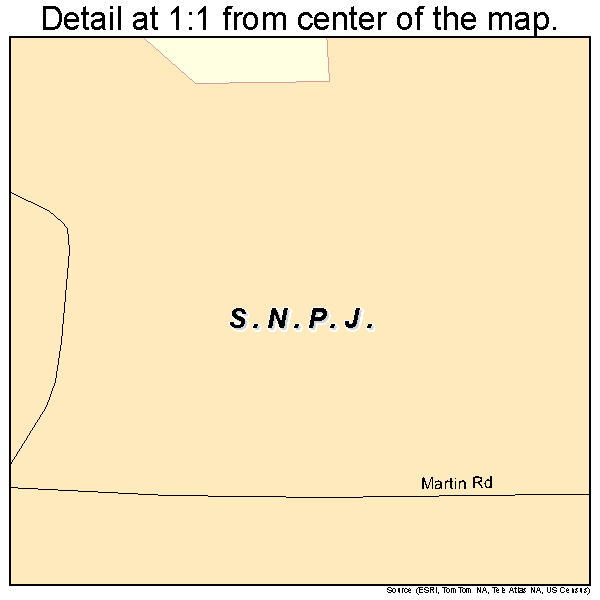 S.N.P.J., Pennsylvania road map detail