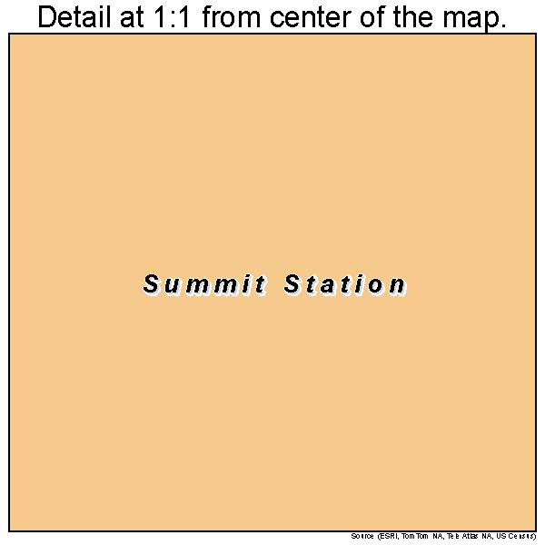 Summit Station, Pennsylvania road map detail
