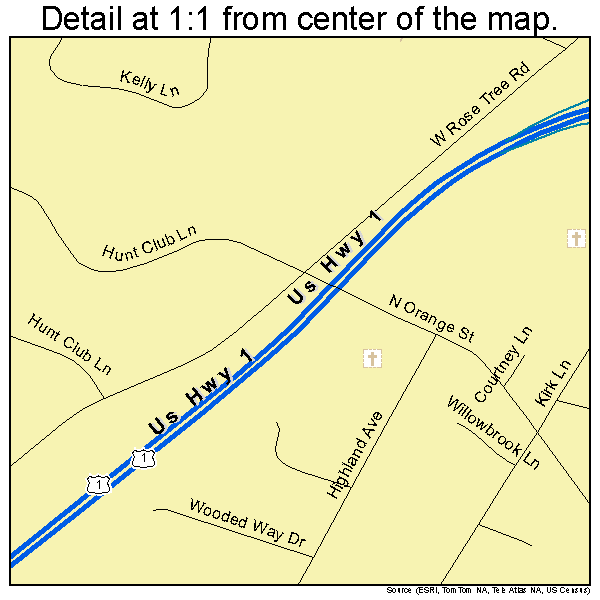 Upper Providence Township, Pennsylvania road map detail