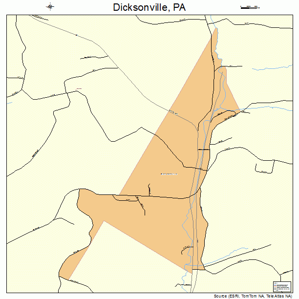 Dicksonville, PA street map