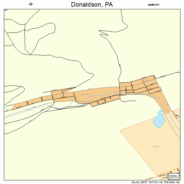 Donaldson, PA street map