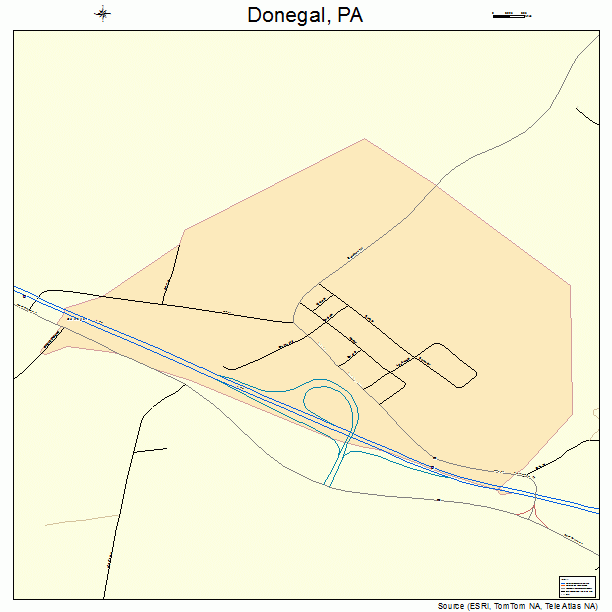 Donegal, PA street map