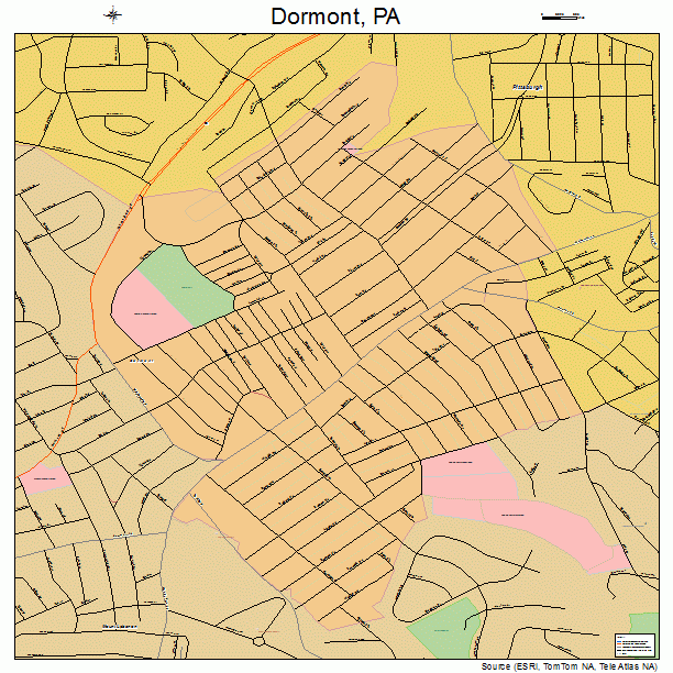 Dormont, PA street map