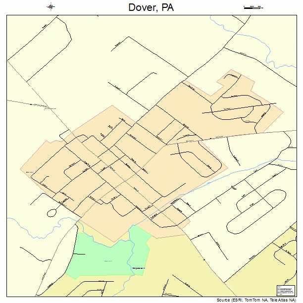 Dover, PA street map