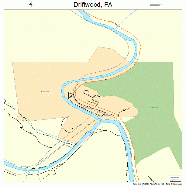 Driftwood, PA street map