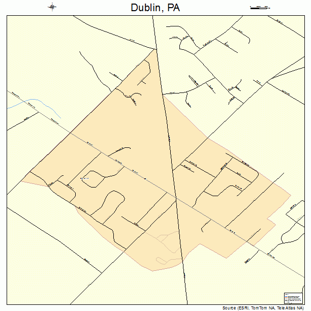 Dublin, PA street map