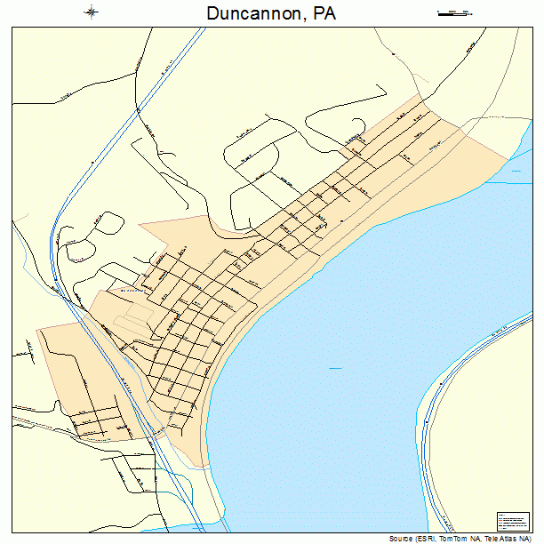 Duncannon, PA street map