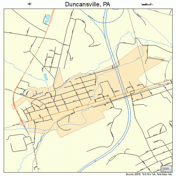 Duncansville, PA street map