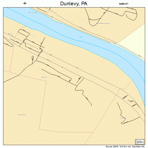 Dunlevy, PA street map