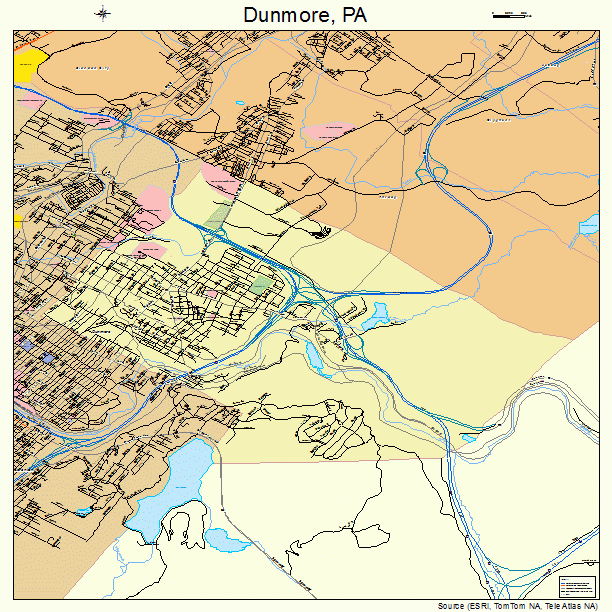 Dunmore, PA street map