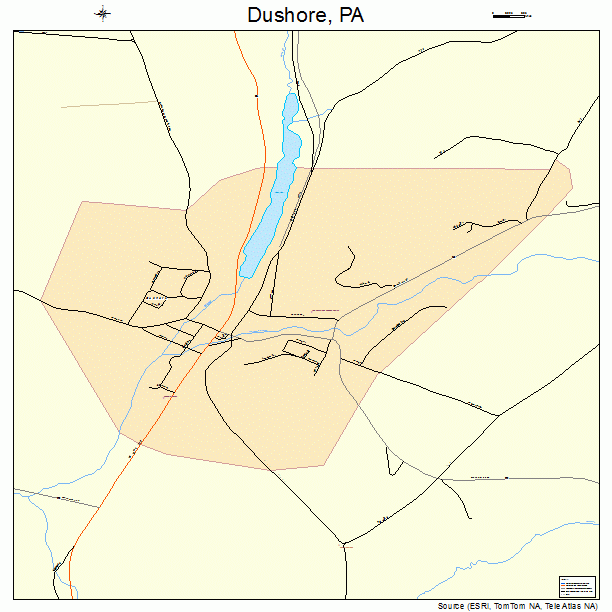 Dushore, PA street map