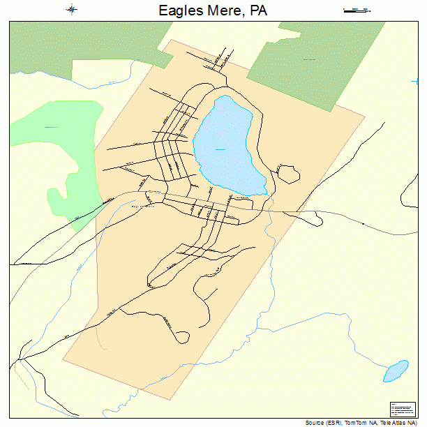 Eagles Mere, PA street map