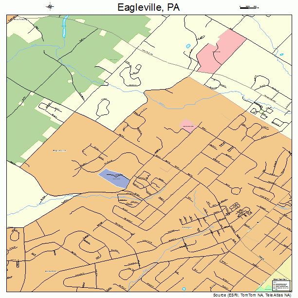 Eagleville, PA street map