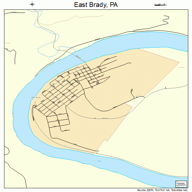 East Brady, PA street map