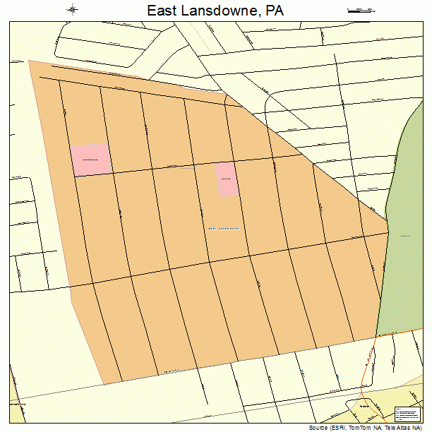 East Lansdowne, PA street map