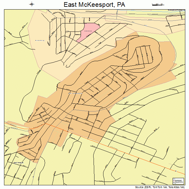 East McKeesport, PA street map