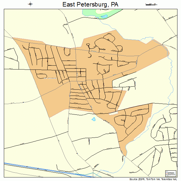 East Petersburg, PA street map