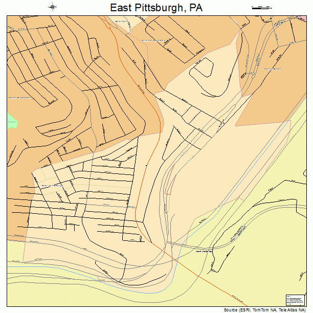 East Pittsburgh, PA street map