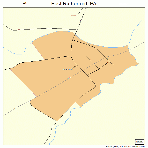 East Rutherford, PA street map