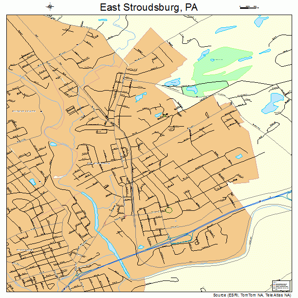 East Stroudsburg, PA street map