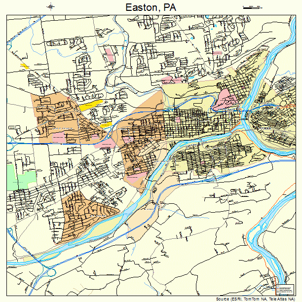 Easton, PA street map