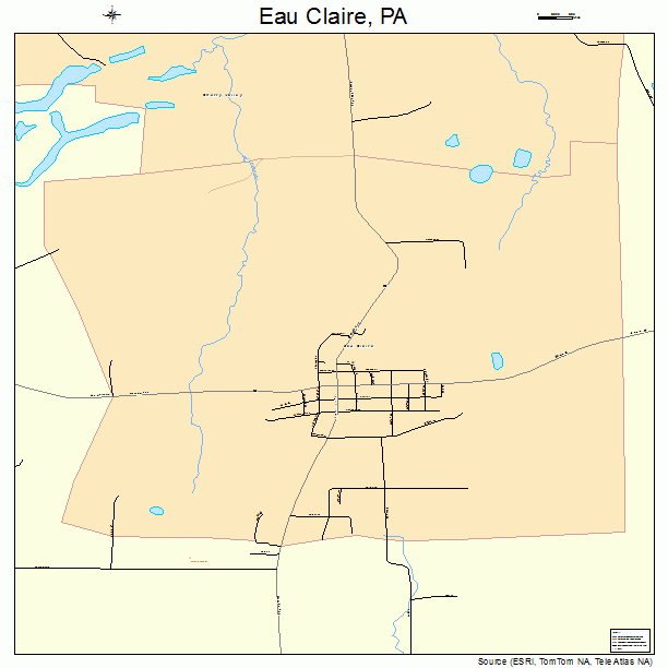 Eau Claire, PA street map