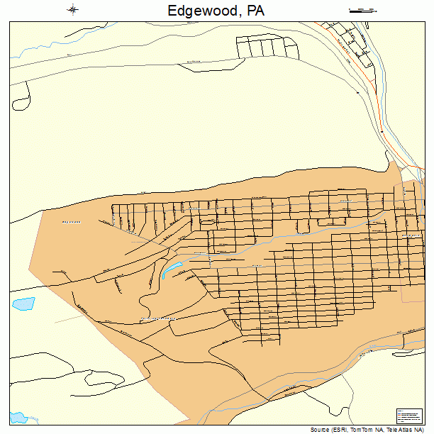 Edgewood, PA street map