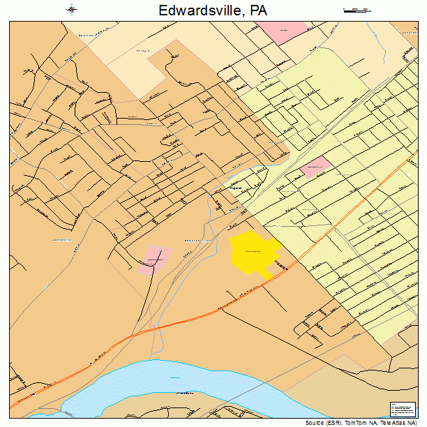 Edwardsville, PA street map