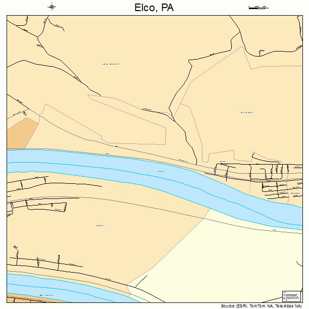 Elco, PA street map