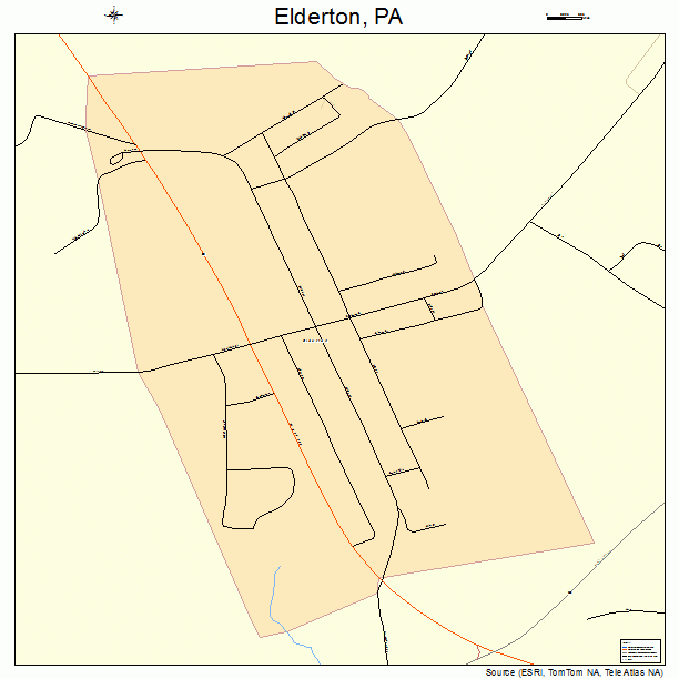 Elderton, PA street map